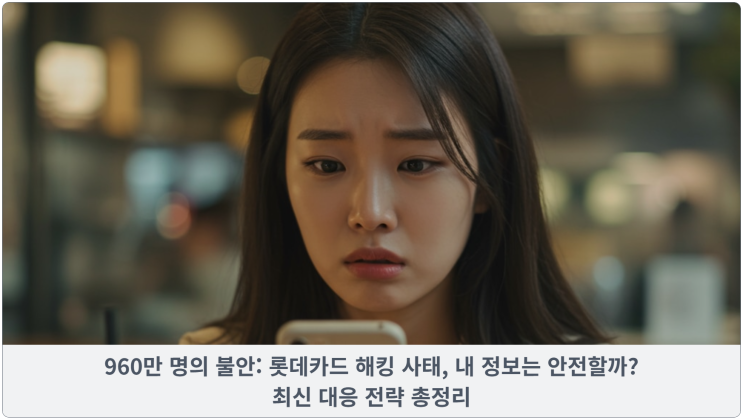  960만 명의 불안: 롯데카드 해킹 사태, 내 정보는 안전할까? 최신 대응 전략 총정리