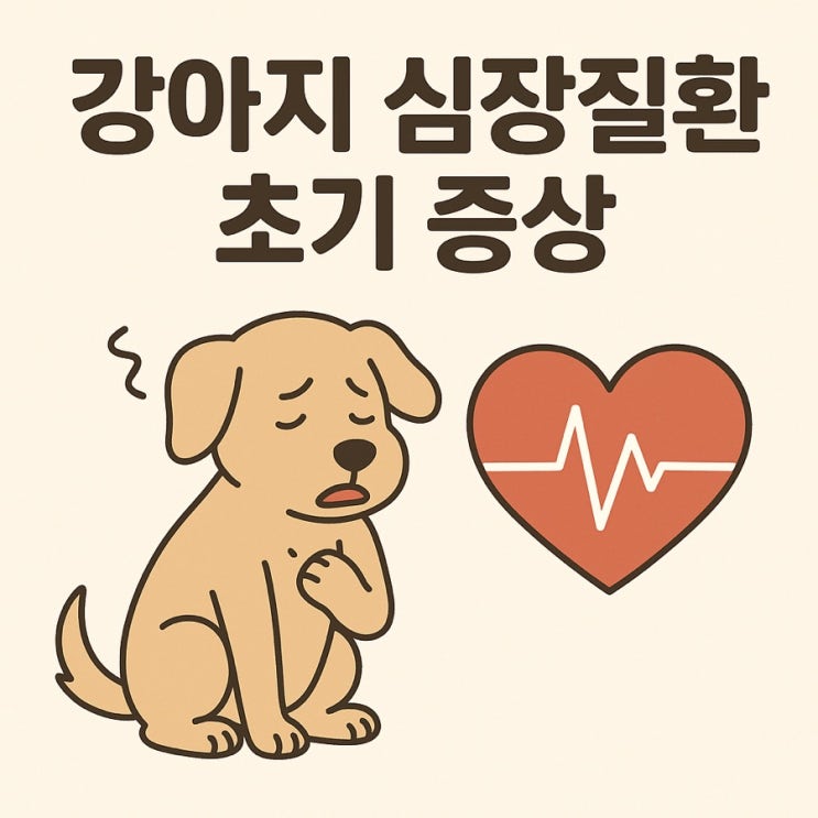  강아지 심장질환 초기 증상, 놓치지 말아야 할 신호들