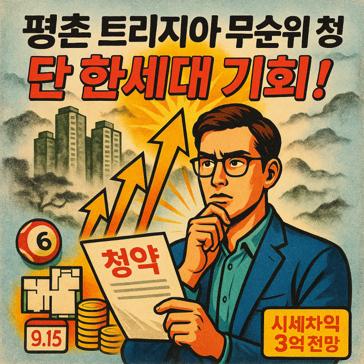  평촌 트리지아 무순위 청약 전세보다 싸다? 단 한세대 줍줍 기회