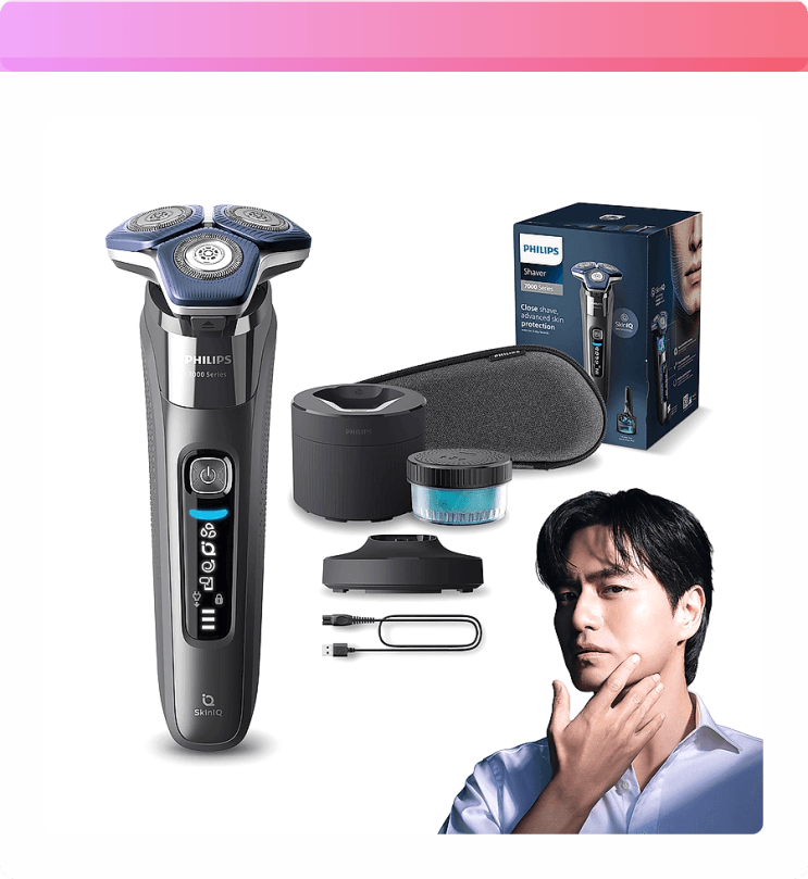  피부고민 끝! 필립스 SkinIQ 7000 다크크롬, 면도 후 내 피부에 반하다