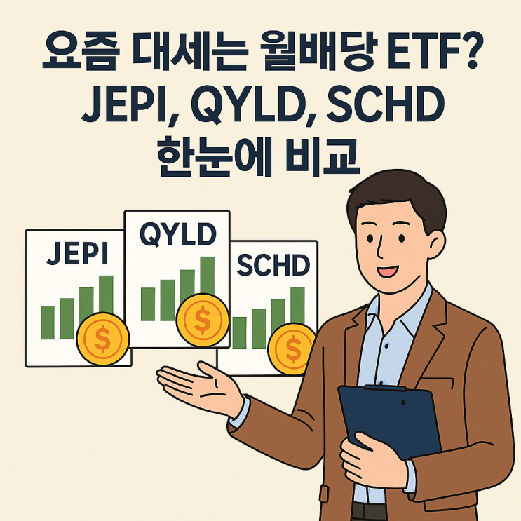  요즘 대세는 월배당 ETF! JEPI, QYLD, SCHD 비교 분석