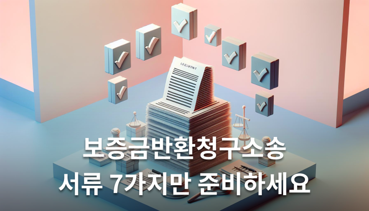  보증금반환청구소송 서류 7가지만 준비하세요