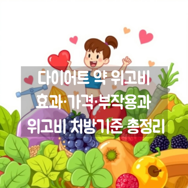  다이어트 약 위고비 효과·가격·부작용과 위고비 처방기준 총정리