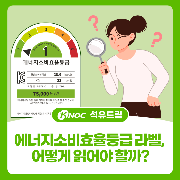 에너지소비효율등급 라벨, 어떻게 읽어야 할까?