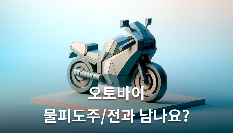  오토바이물피도주 전과 안 남는 이유