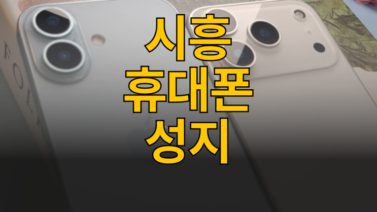  시흥 휴대폰 성지 호갱폰 되지 않는 방법