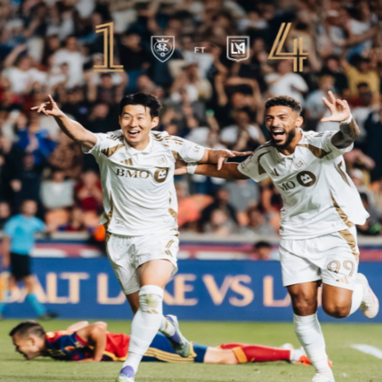 손흥민 MLS 첫 해트트릭!! 미국프로축구를 씹어먹기 시작한 쏘니 아니 쏜세이셔널!!(손흥민 솔트레이크전 해트트릭, 경기평점 10점, 시즌 5호골, 흥부듀오, 덤블링세리모니)