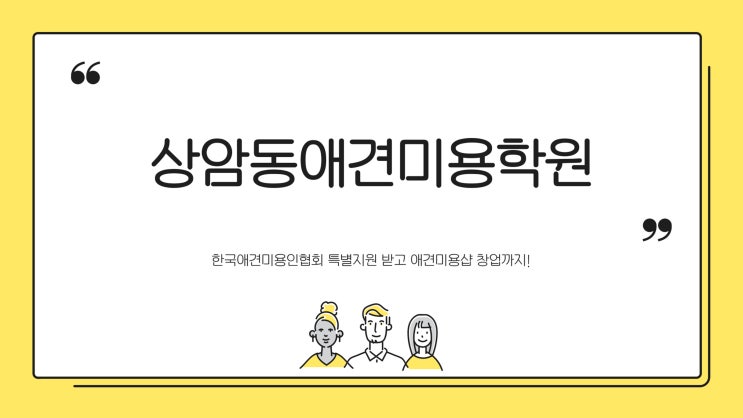  DMC 상암동애견미용학원 (국비지원, 비용, 커리큘럼)