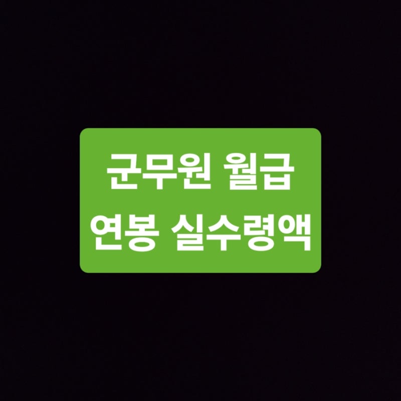 군무원 월급 연봉 월급표 실수령액 연금 총정리
