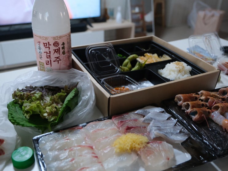  [협재해수욕장 횟집 맛집 도톰 협재점] 포장으로 즐긴 제주 바다의 맛
