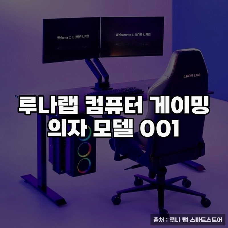 루나랩 컴퓨터 게이밍 의자 001 실사용 후기