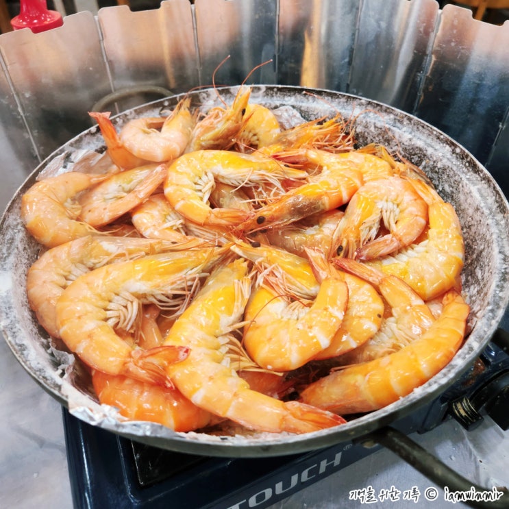  강화도 새우구이 장곶횟집 새우대하양식장