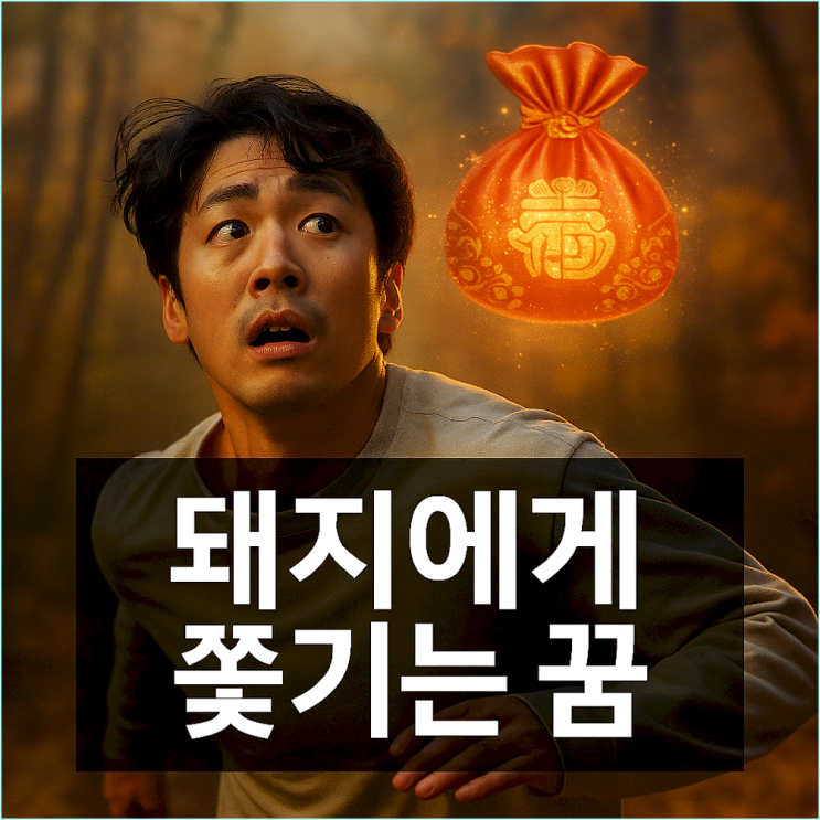  돼지에게 쫓기는 꿈 해몽: 감당 못 할 성공 앞에서 당신이 해야 할 일