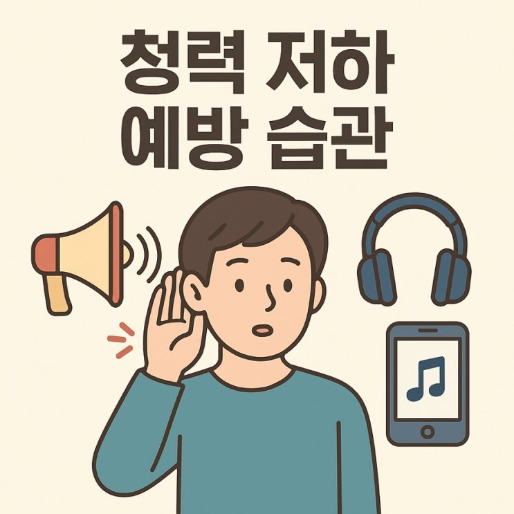 청력 저하 예방 습관  귀 건강 지키는 생활 방법