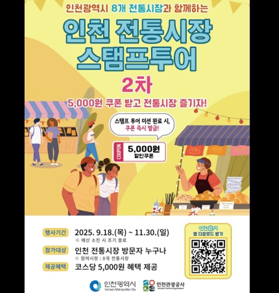 <b>인천시</b>, <b>전통시장</b>과 가을여행 한번에즐긴다