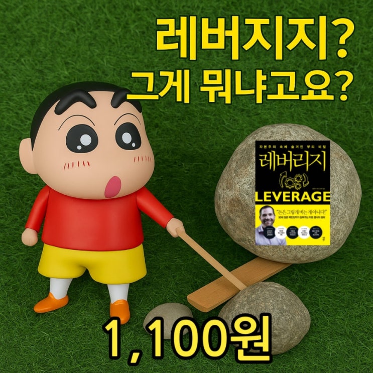  헌책방과 중고서점에서 배우는 레버리지 뜻, 부의 지렛대 원리 레버리지 책은 1,100원