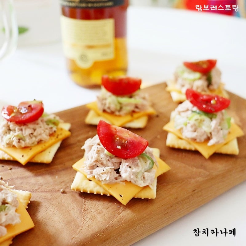 참치카나페 만들기 하이볼안주 추천 간단 술안주