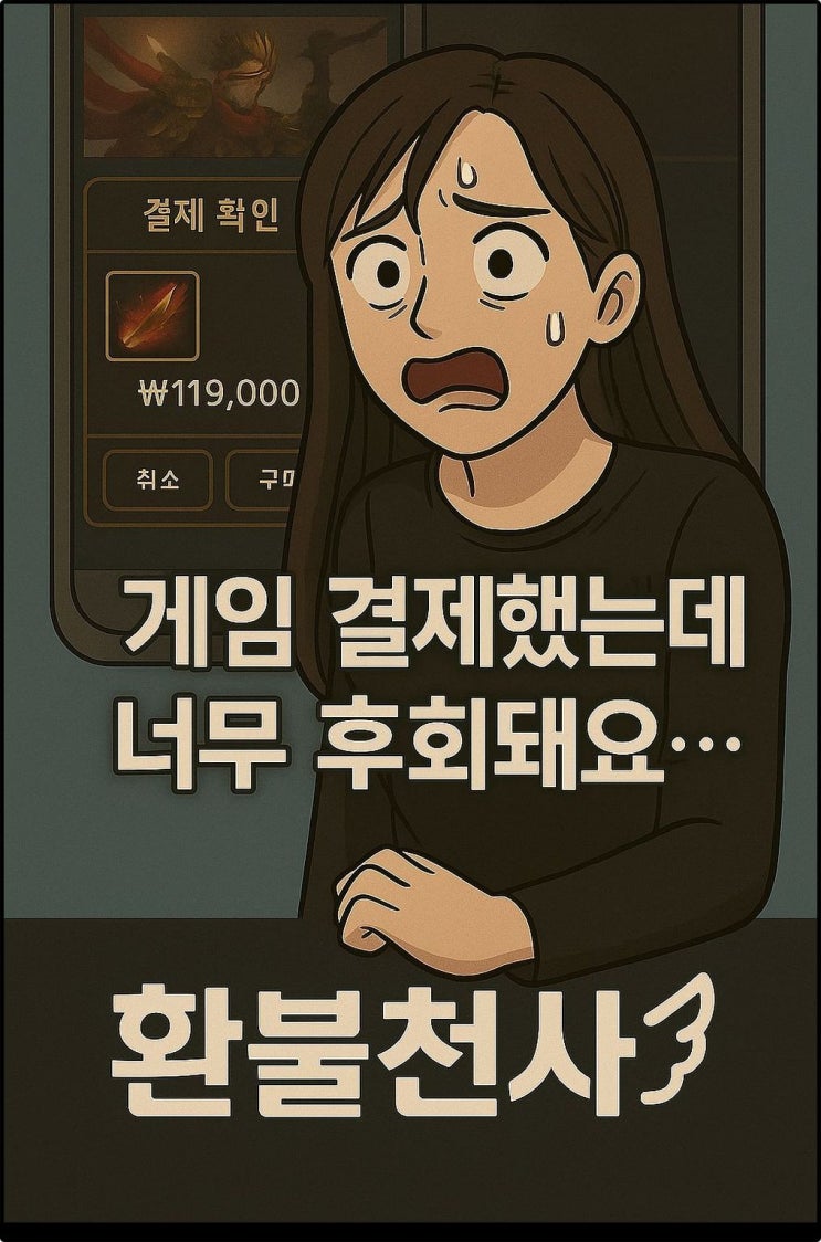 갓깨비 키우기 환불 실제 성공 후기예요