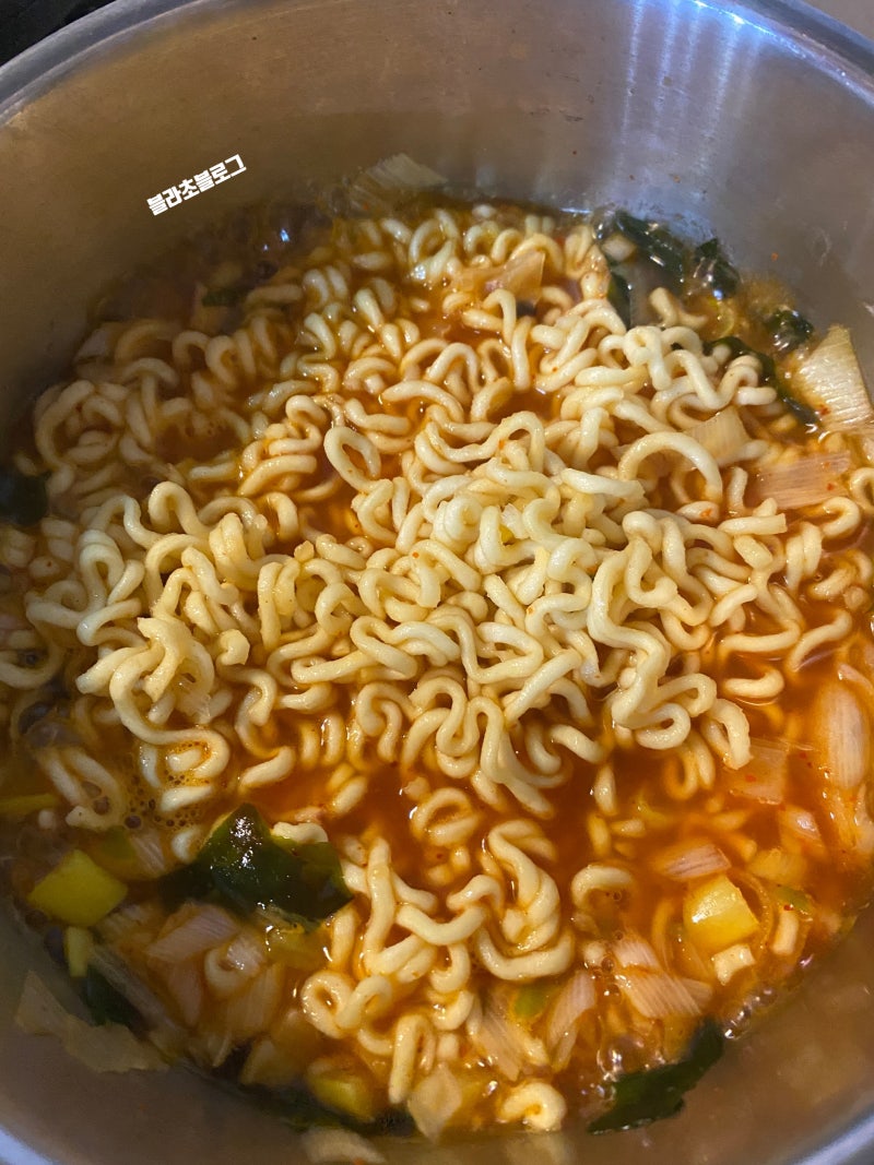 농심 오징어짬뽕 라면 맛있게 끓이는 레시피 후기