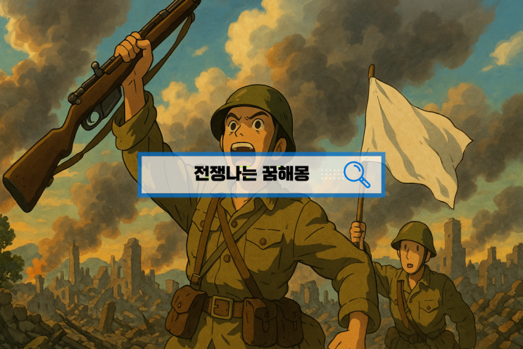  [무료꿈해몽] 전쟁나는꿈 전쟁꿈 복권 도망치는꿈 살아남는꿈