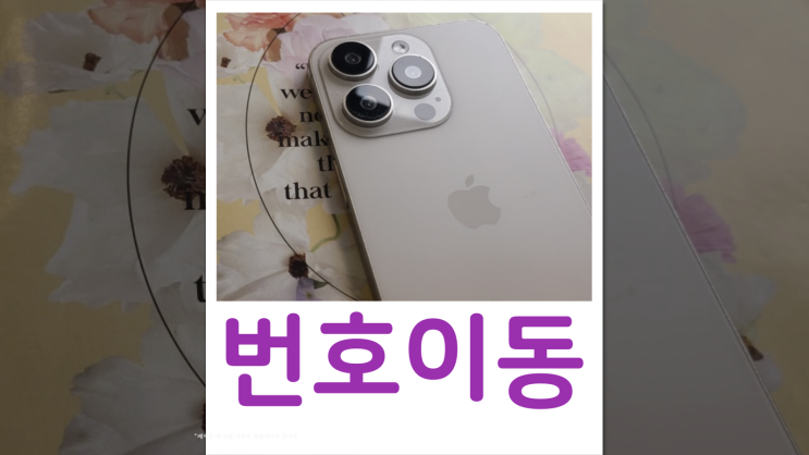  번호이동 후 요금제 변경 날짜 기간 유의사항