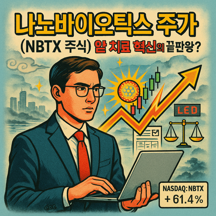  나노바이오틱스 주가 (NBTX 주식)251% 오른 이유