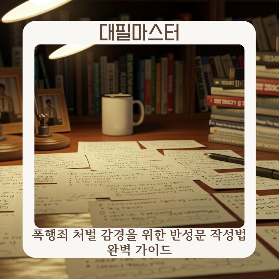 폭행죄 처벌 감경을 위한 반성문 작성법 완벽 가이드