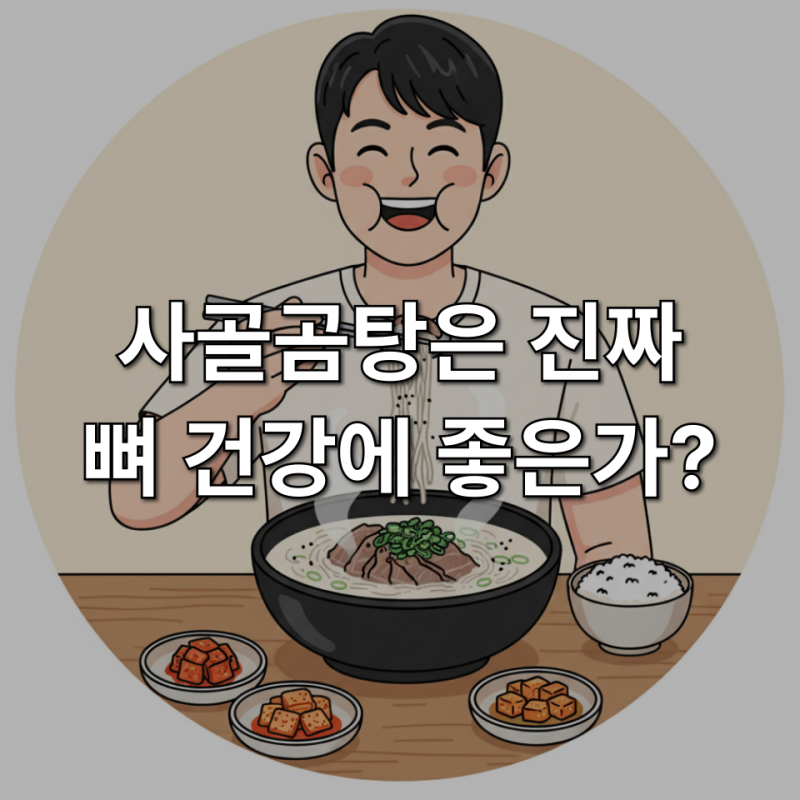 사골곰탕은 진짜 뼈에 도움이 될까? 근육에는? 기운은 날까? - 설렁탕 곰탕 칼슘 단백질 영양....