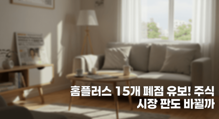 <b>홈플러스</b> 15개 폐점 유보! 주식 시장 판도 바뀔까