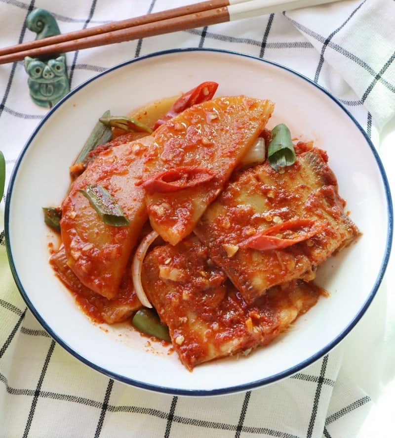 생선조림 레시피 매운 박대조림 양념장 만들기