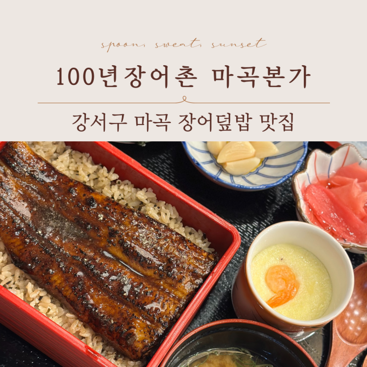  강서구 마곡 장어덮밥 맛집 100년장어촌 마곡본가