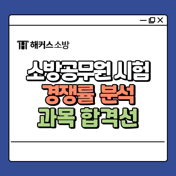 소방공무원 경쟁률 분석, 합격률 높이는 방법은?
