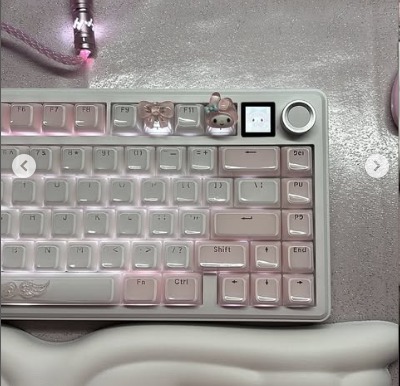 QK80MK2 :: 알리에서 딸기우유 키캡 사기, DMK Domikey Bunny Dessert