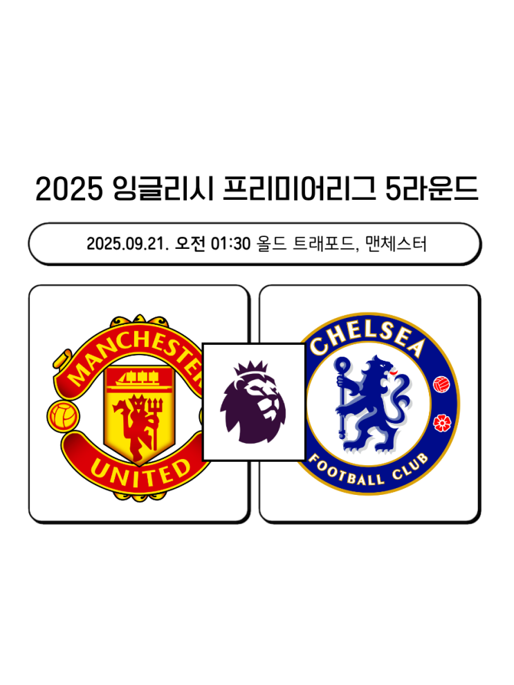 <b>맨유 첼시</b> 축구 분석 프리뷰 (스포츠 분석)