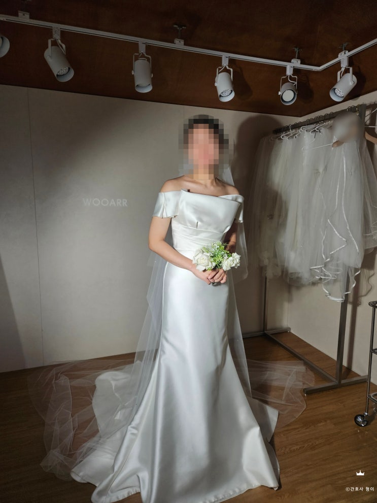  우아르 웨딩 미카도 실크드레스 후기