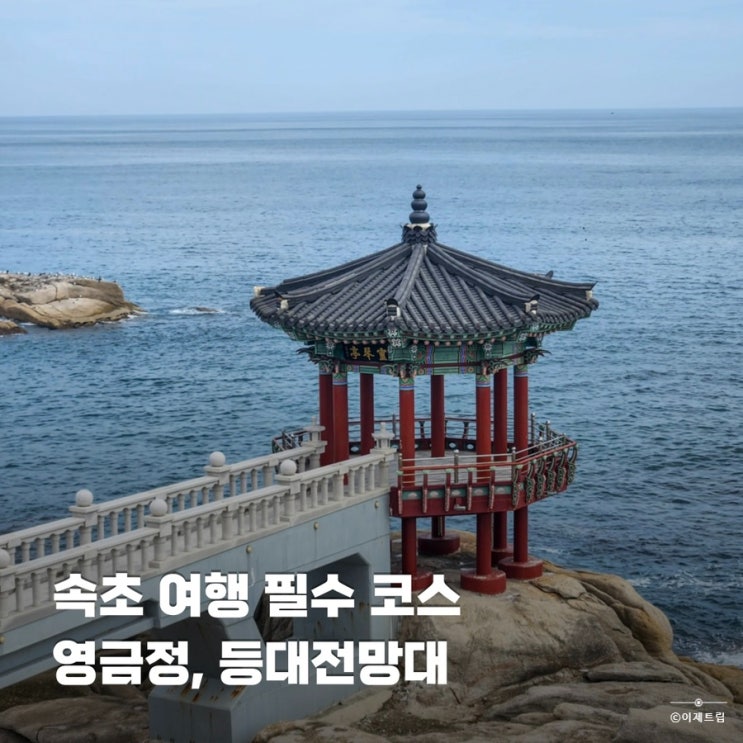  속초 갈만한곳 영금정 등대전망대 뚜벅이 여행 택시 기사님 꿀팁