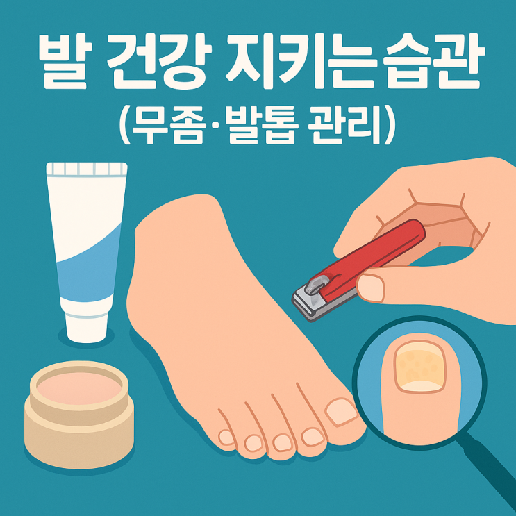  발 건강 지키는 습관 (무좀·발톱 관리)