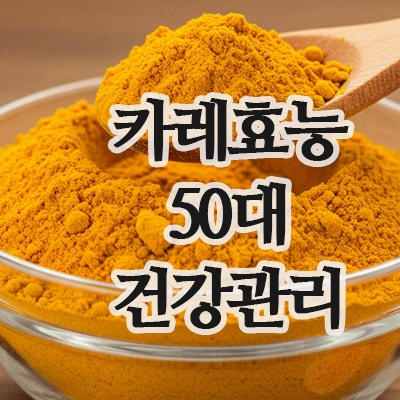  카레(강황)가루의 효능, 50대 건강관리 활용법