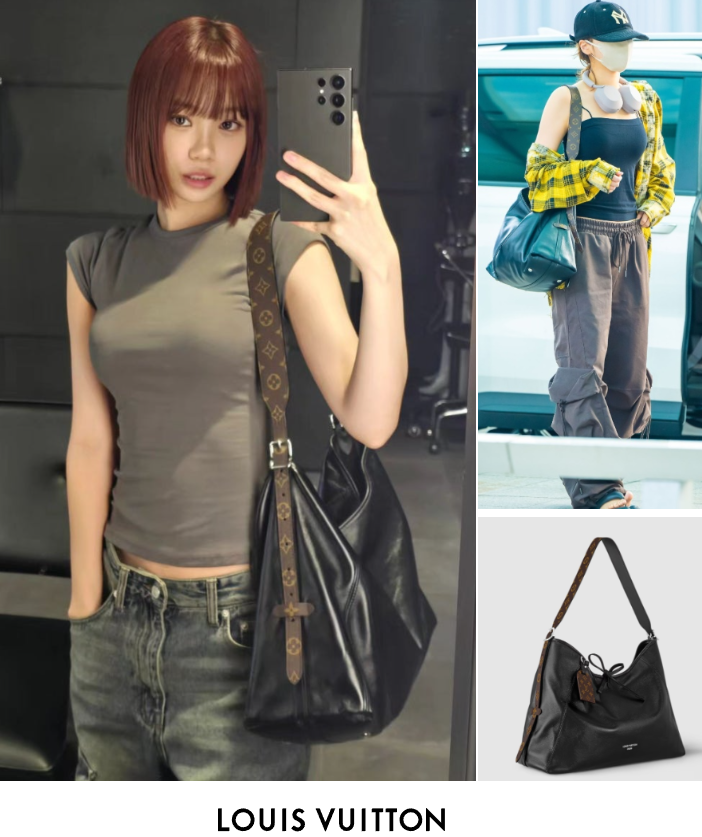  르세라핌 김채원 착용한 숄더백 루이비통 가방 가격 요즘 얼만대?