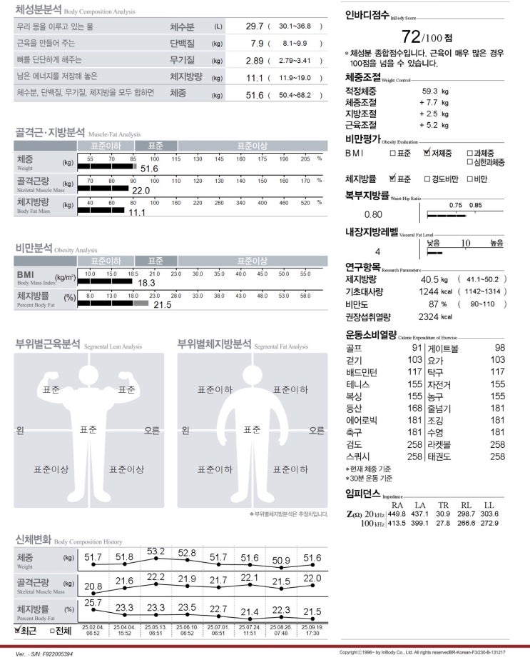  9월 운동일지 - 1