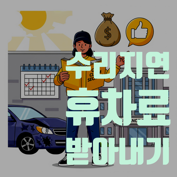  사고 후 내 차 수리 지연? 숨어있는 보상금 '휴차료' 500% 받아내는 완벽 가이드