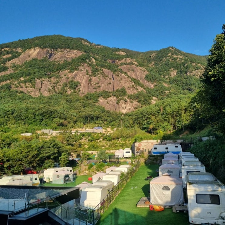  산정호수숙소 마루 글램핑 카라반 럭셔리 객실 후기