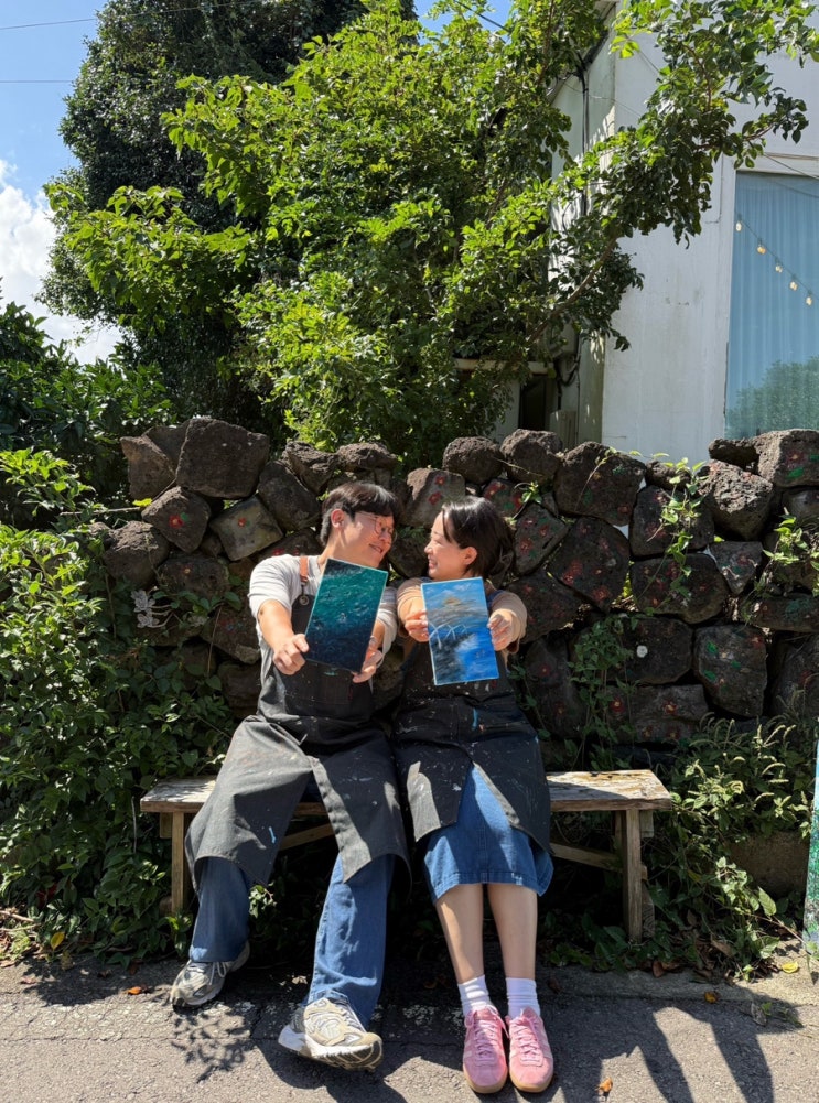  제주 드로잉카페 감성 가득한 동백화방 추천