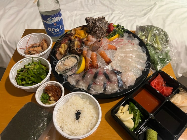  [함덕횟집] 노포맛집 제주고등어회 백록집 모듬회 포장 후기