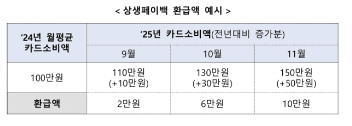   소비하면 돌려준다! 9~11월 상생페이백 총정리