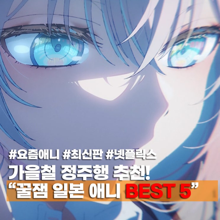  가을철 정주행 OTT 넷플릭스 일본 애니 추천 5선