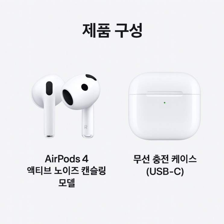  에어팟 4 액티브 노이즈 캔슬링, 가격과 스펙 총정리