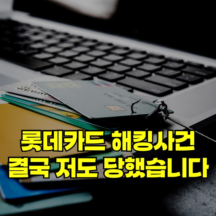 <b>롯데카드</b> 297만명 <b>정보 유출</b> 해킹 사건, 결국 저도 털렸네요