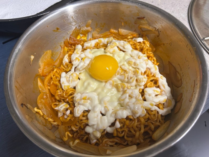 지락실불닭볶음면 레시피