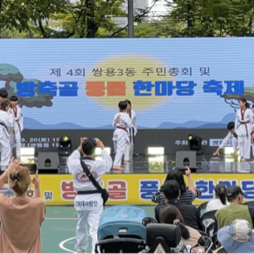 둥이2호 태권도 시범 방축골 풍물 한마당 축제 / 슬쌍디아빠 이동섭